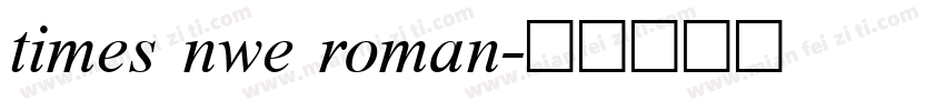 times nwe roman字体转换